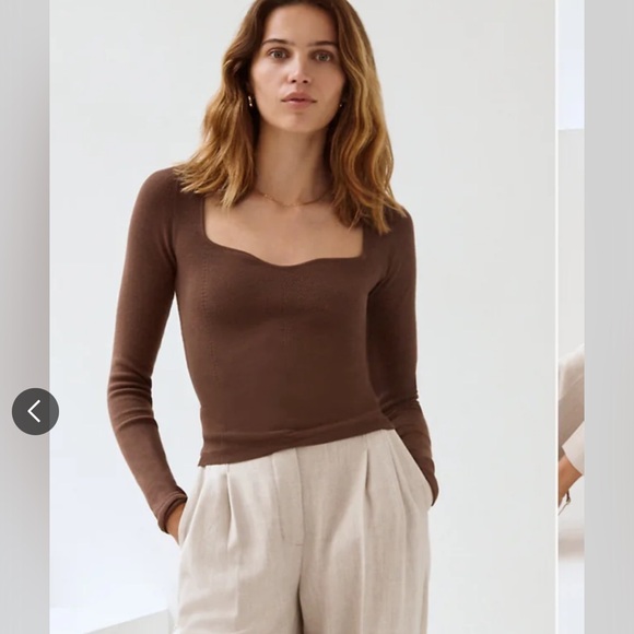 Aritzia Tuscany sweater in subtle green (olive leaf) colour size XS - Picture 4 of 5